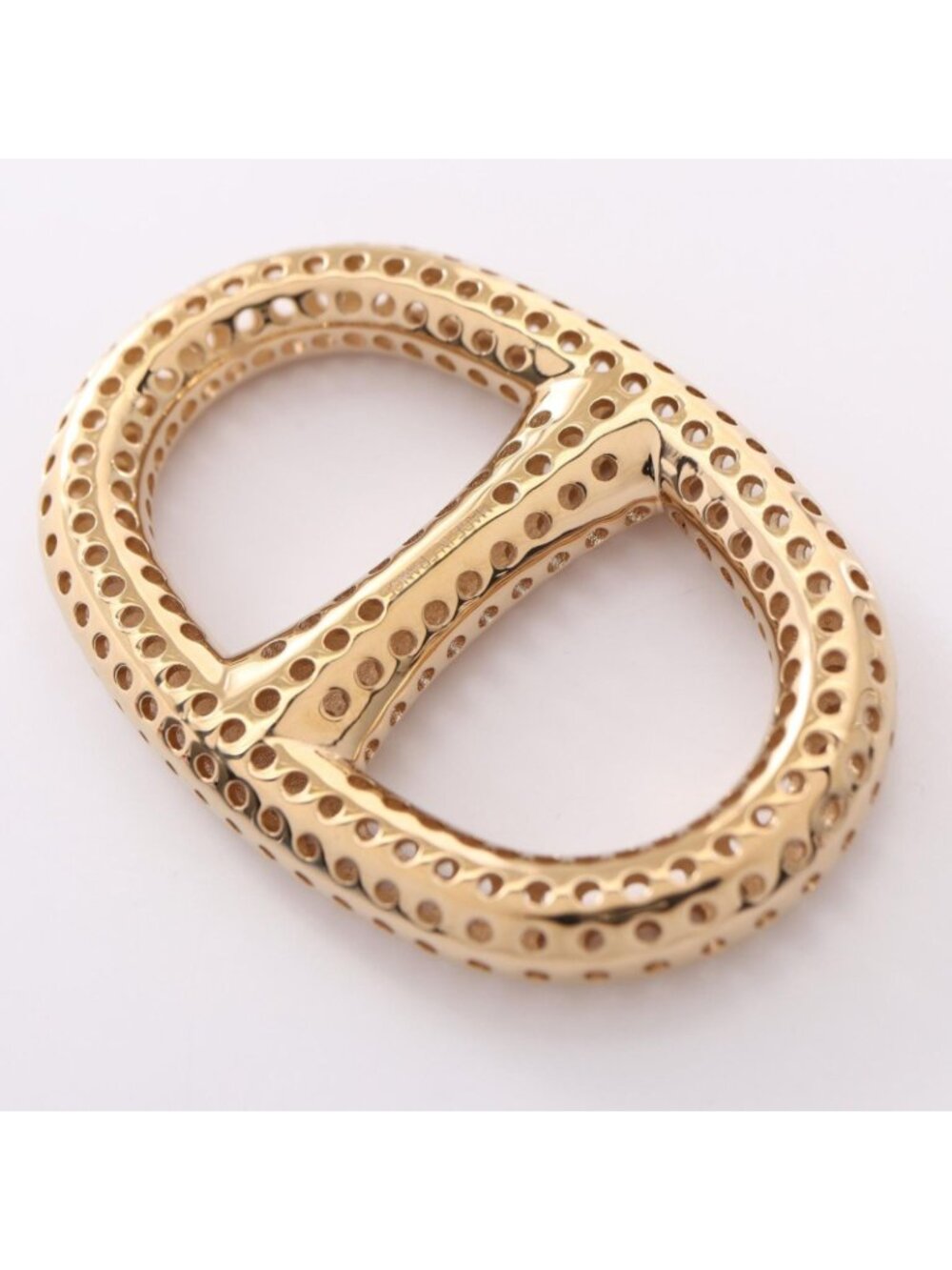 Hermes Scarf Ring Chaine D'ancre Perforated Gold - Picture 4 of 4
